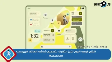 اغتنم فرصة اليوم لتبرز ابتكارك بتصميم شاشة الهاتف الرئيسية المخصصة!
